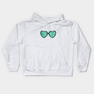 MICHSTATE heart glasses Kids Hoodie